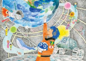 宇宙の日 作文絵画コンテスト入賞作品展示中です 相模原市立博物館の職員ブログ